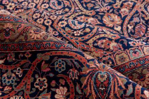 Vintage Kashan Area Rug (8' x 11')